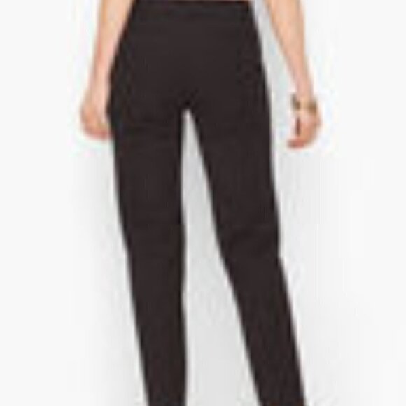 Women's Talbots Hampshire Ankle Pant, Black Teeny Dot, Size 10 - Picture 2 of 7